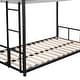 preview thumbnail 12 of 12, Twin over Twin Metal Bunk Bed w/ Built-in Ladder and Safety Guardrail