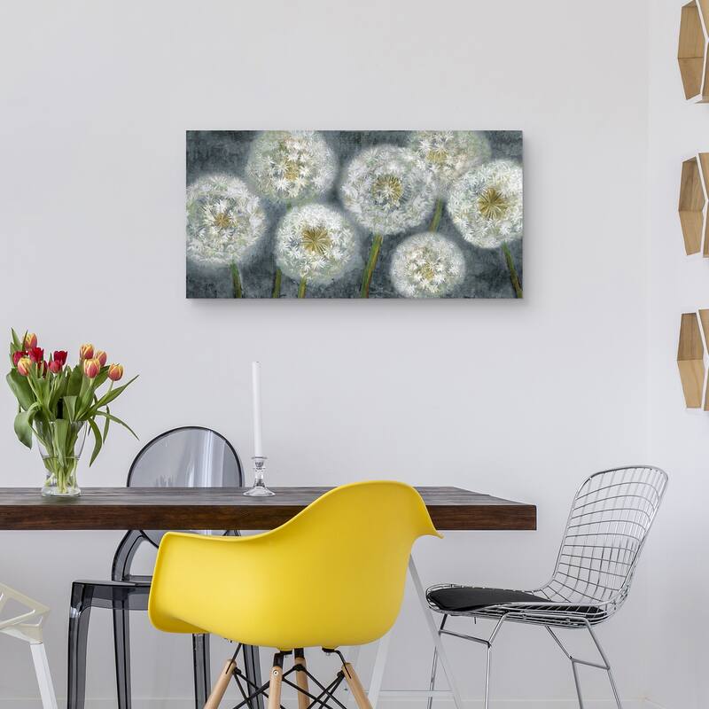 Three Wishes Blue Panel Canvas Art Print