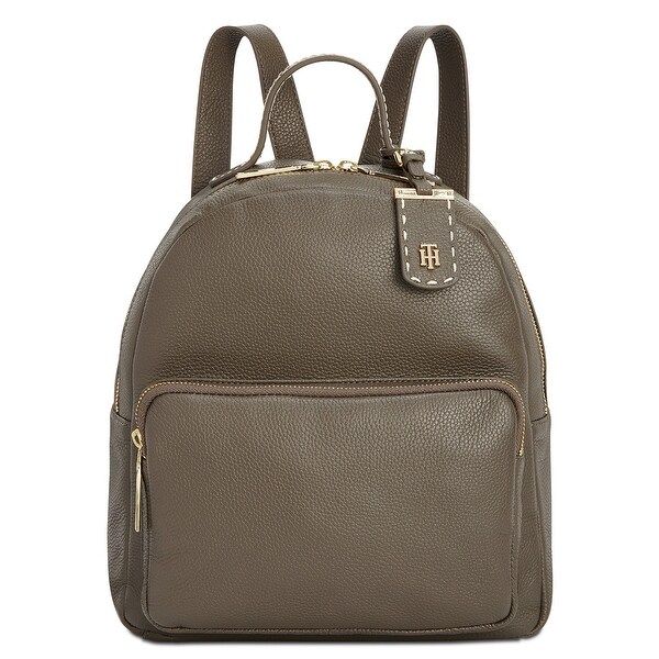 tommy leather backpack