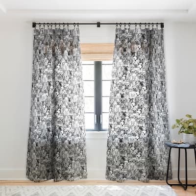 1-piece Sheer Just Dogs Made-to-Order Curtain Panel - 84 Inches x 50 Inches