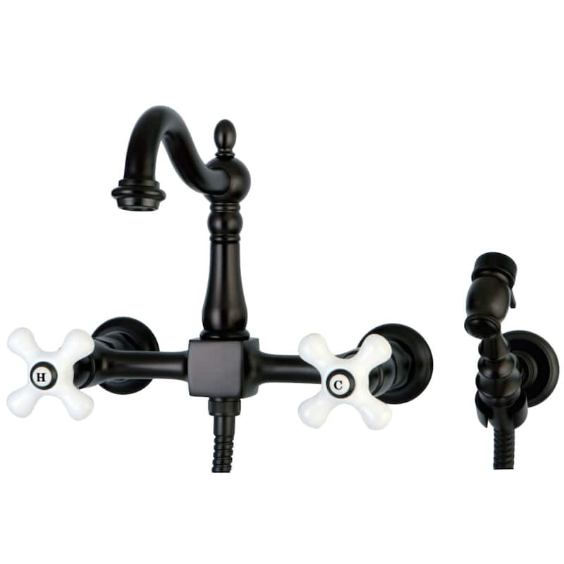 Kingston Brass Heritage Kitchen Faucet - Includes Sidespray