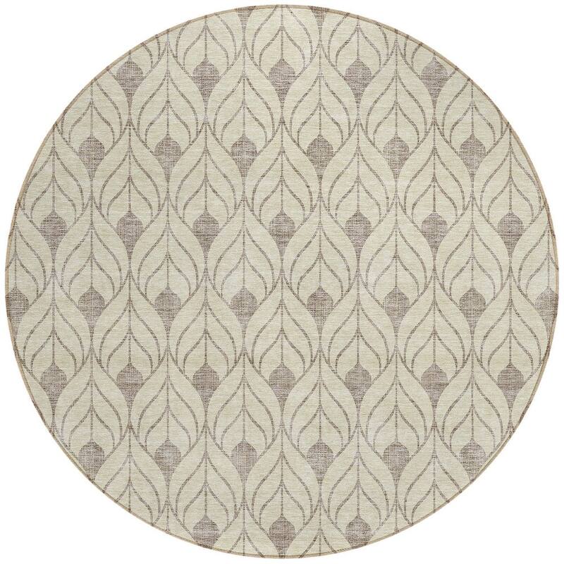 HomeRoots Geometric Transitional Rectangle Outdoor Rug