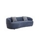 preview thumbnail 9 of 32, Mid Century Style Fabric Curved Sofa
