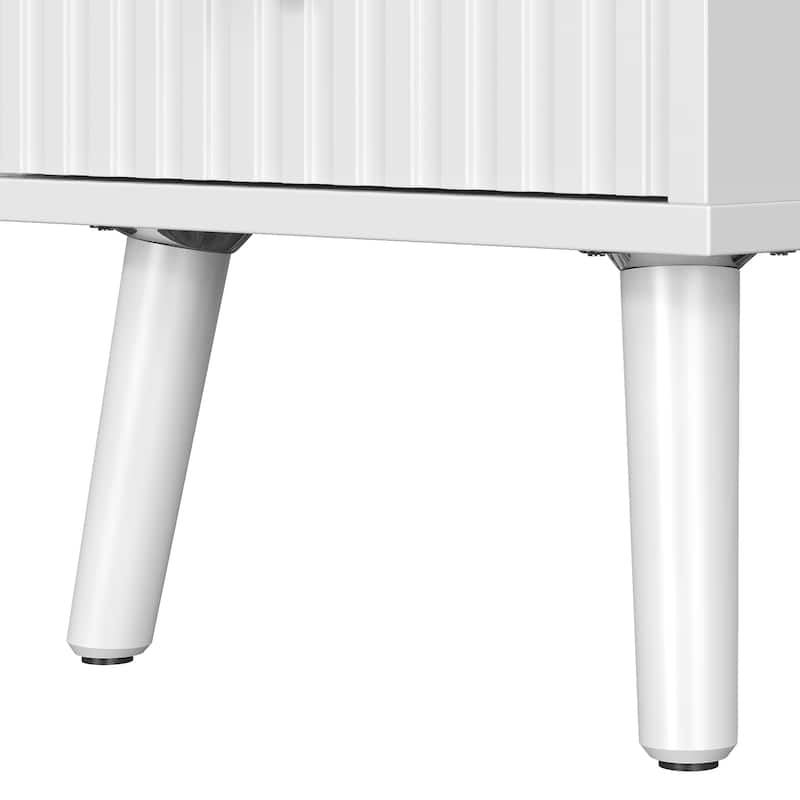 Vanity Desk with 3 Color LED Light Mirror