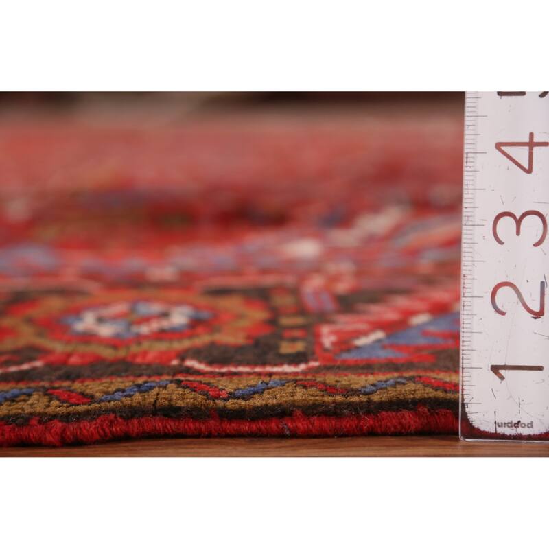 Hand Knotted Oriental 100% Wool Carpet Traditional Medallion Red Heriz Area Rug - 12' 1'' X 9' 9''