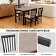preview thumbnail 12 of 12, Compact 5 Piece Dining Set for Small Spaces(42" Table and Upholstered Chairs)