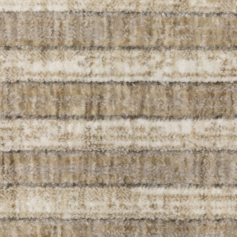 Hansel Geometric Maze Beige/ Ivory Area Rug