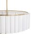 preview thumbnail 6 of 9, GetLedel 24" 5-Light Modern Pleated Drum Chandelier