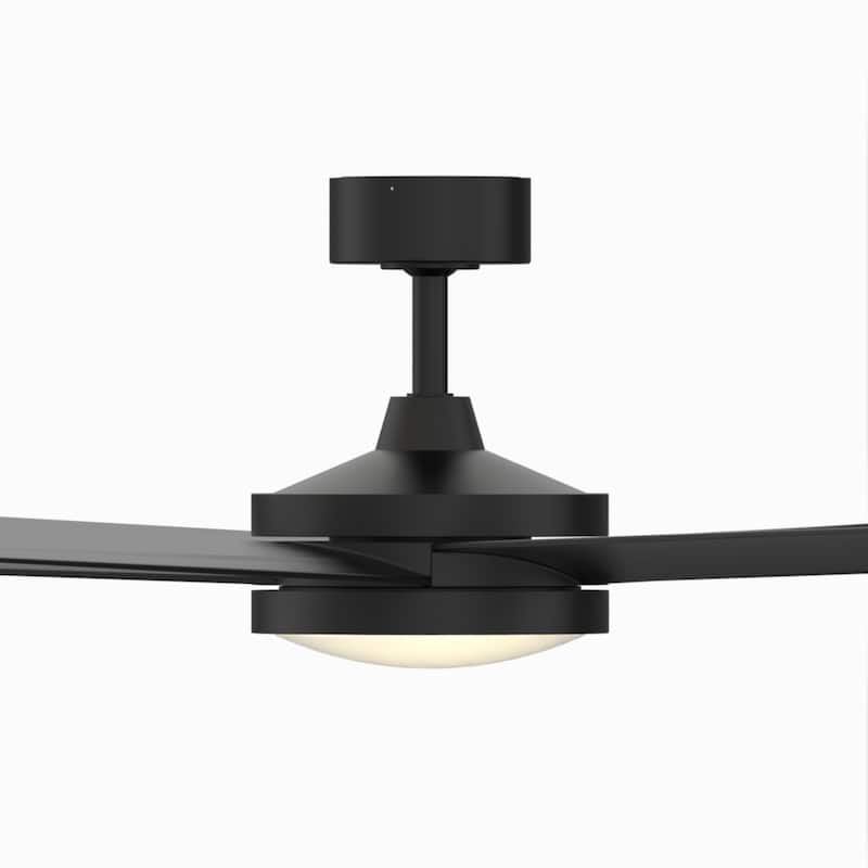Fanimation Brawn 64 inch Indoor/Outdoor Ceiling Fan with LED CCT Select Light Kit and Remote Control