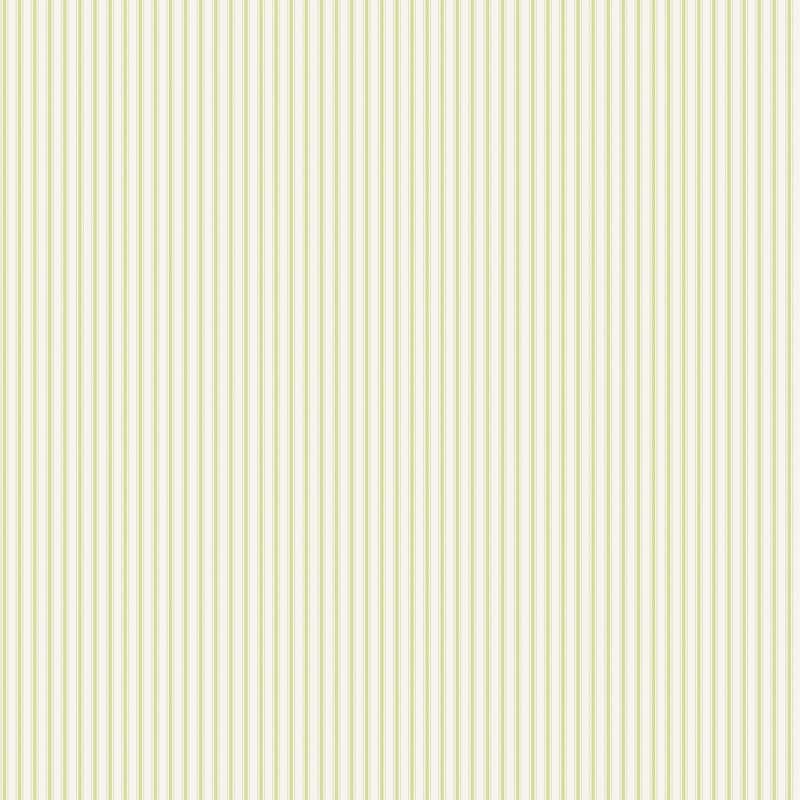 Galerie Wallcoverings Miniatures 3 Collection Ticking Stripe Matte Finish Vinyl on Non-woven Wallpaper Roll - 33-feet long x 21-inches wide - Fresh Green