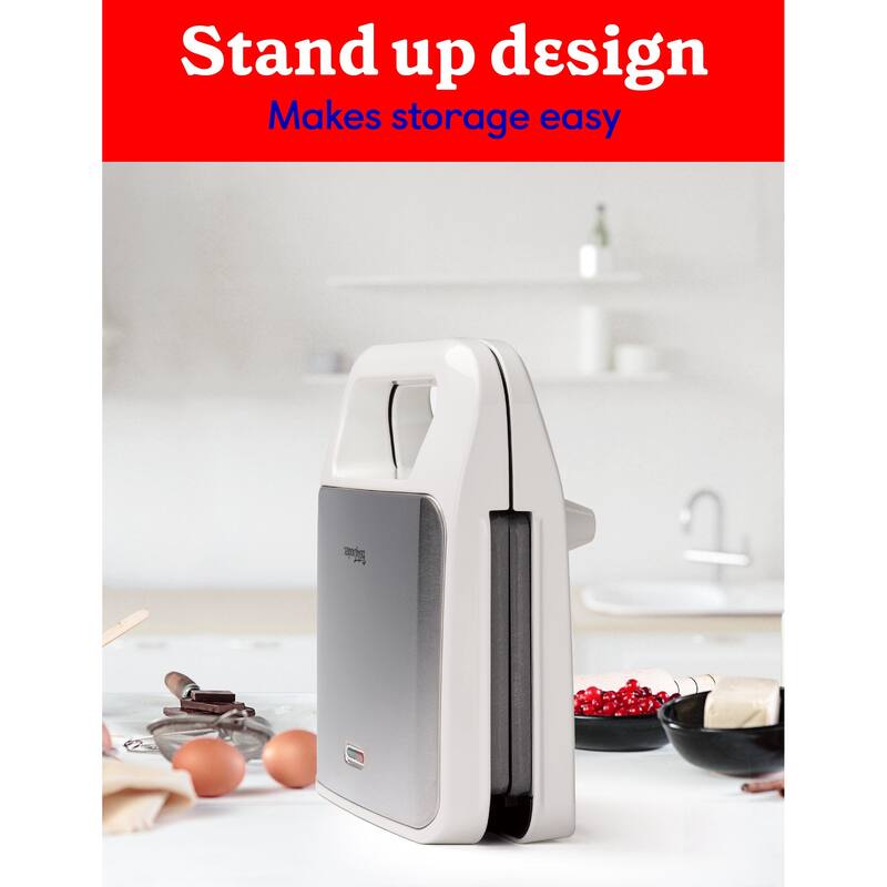 Betty Crocker 3-in-1 Indoor Grill, Sandwich / Panini Press & Waffle Maker Plus, 750 Watts