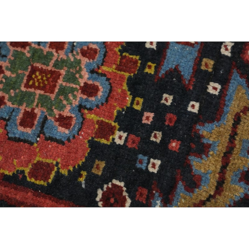 Hand Knotted Oriental 100% Wool Carpet Traditional Medallion Red Heriz Area Rug - 11' 8'' X 8' 6''