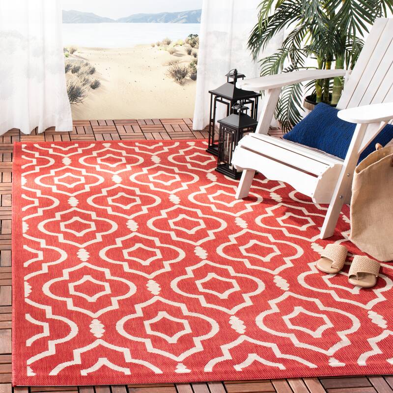 SAFAVIEH Courtyard Ketty Indoor/ Outdoor Waterproof Patio Backyard Rug