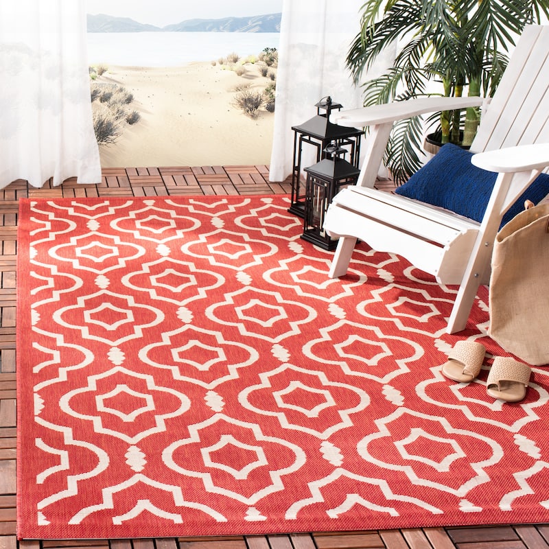 SAFAVIEH Courtyard Rheta Indoor/ Outdoor Waterproof Patio Backyard Rug