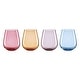preview thumbnail 1 of 6, Oneida True Colors Stemless Wine Glasses, Set Of 4