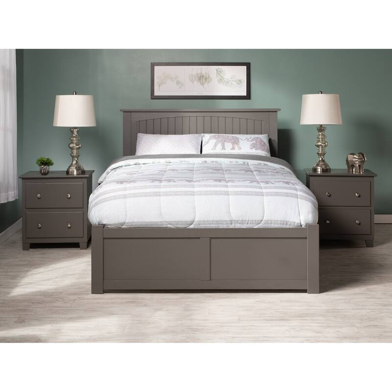 Nantucket Bed with Footboard and Twin Extra Long Trundle