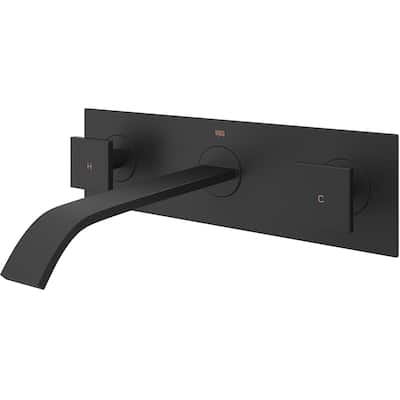 VIGO Titus 3" H 2-Handle Wall Mount Bathroom Faucet