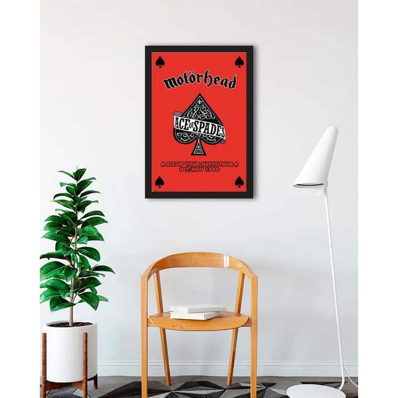 Motorhead Ace of Spades Framed Poster - 24 x 36 Inch