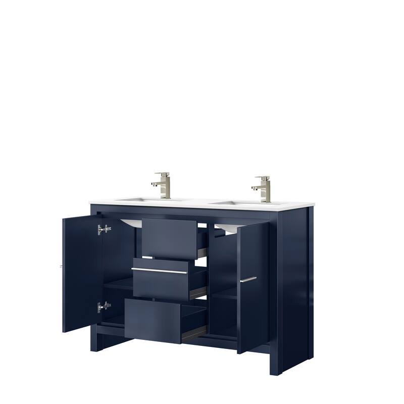 Lafarre Bath Vanity Quartz Top, Sink and Brushed Nickel Faucet