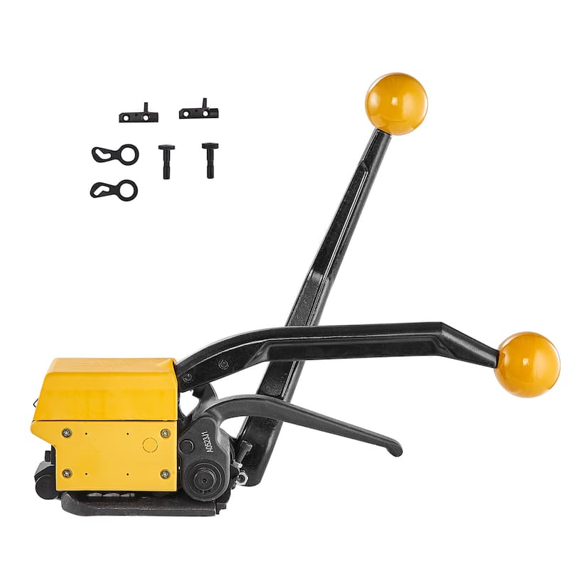 Steel Strapping Tool for 1/2"-3/4" Width, 3-in-1 (Tensioner, Crimper, Cutter) - 1/2"-3/4"