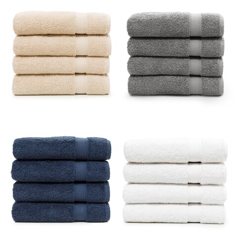 Authentic Hotel Spa Turkish Cotton Hand Towels (Set of 4)