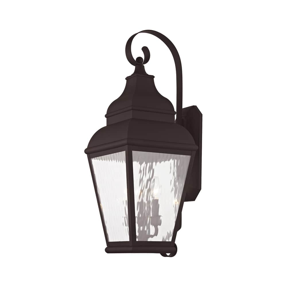 Livex Lighting Exeter 3 Light 28" High Outdoor Wall Sconce