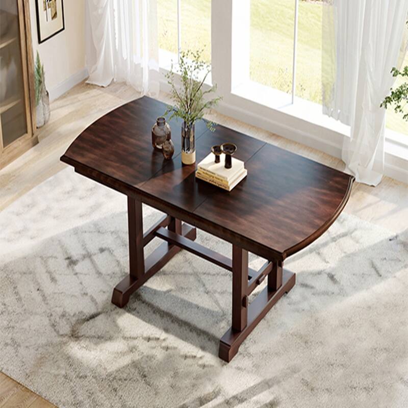60"-78"Farmhouse Large Expanding Table for 4-8 (Cherry)