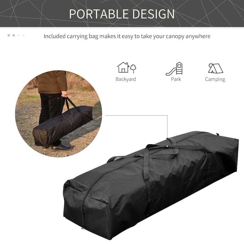 10x20 Foot Pop Up Canopy Tent with Sidewalls, Heavy Duty Portable Gazebo for Outdoor Events, Blue