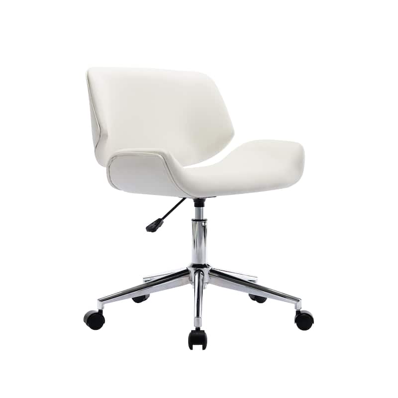 Porthos Home Orli Faux Leather or Fabric Mid-Century Office Chair