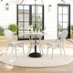 preview thumbnail 23 of 29, Martha Stewart All Weather Woven Bistro Table and Chairs Set with Aluminum Frames - 19"W x 21.75"D x 35"H