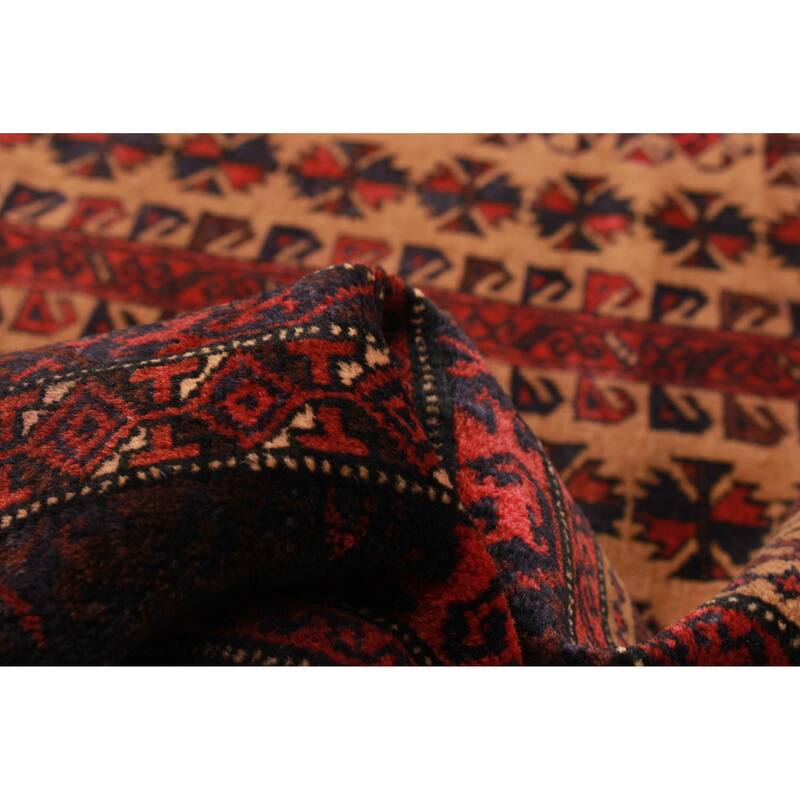 Teimani Brown Rug 3'6" x 4'9" - 3'6 x 4'9