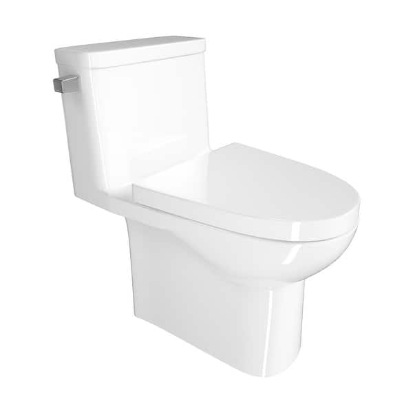 Side Left Single Flush Elongated Onepiece Toilet with Comfort Seat Bed Bath & Beyond 32833323