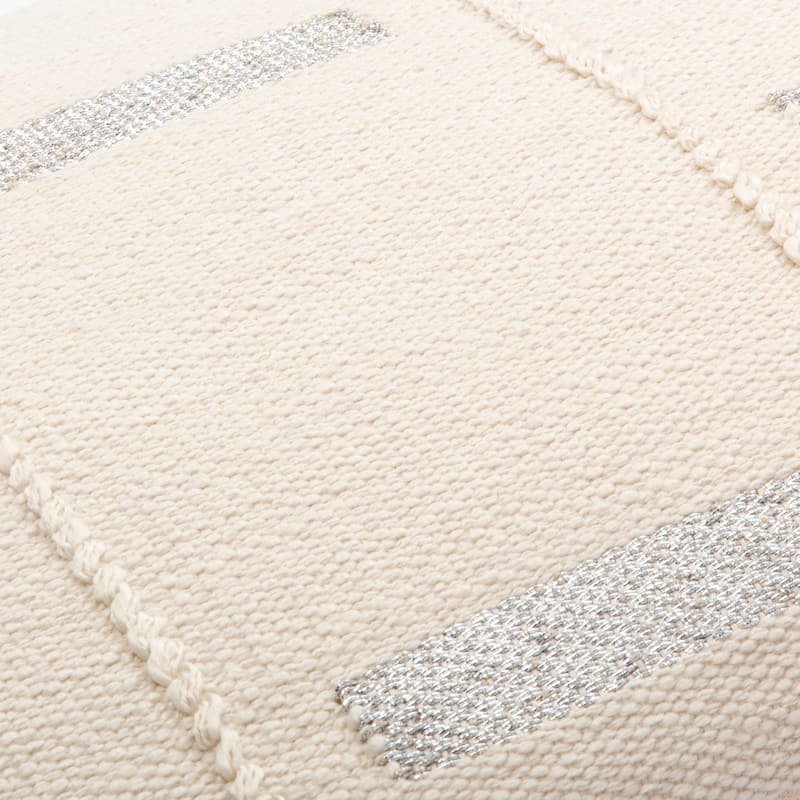 Olafae Country Throw Pillow with Metallic Accents