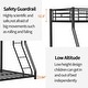 preview thumbnail 18 of 18, Metal Bunk Bed Twin Over Full Size with Removable Stairs