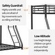 preview thumbnail 10 of 18, Twin over Full Size Metal Bunk Bed, Heavy-duty with Guardrail