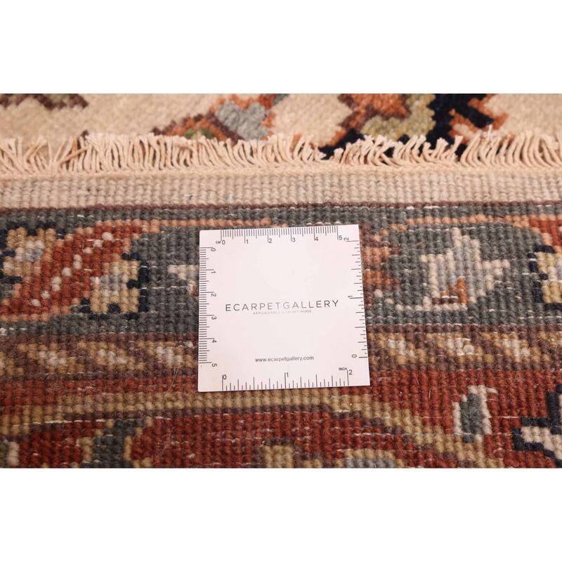 ECARPETGALLERY Hand-knotted Jules Sultane Ivory Wool Rug - 7'11 x 9'8