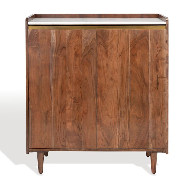 SAFAVIEH Couture Milana Marble Bar Cabinet - 35"W x 18"D x 39"H