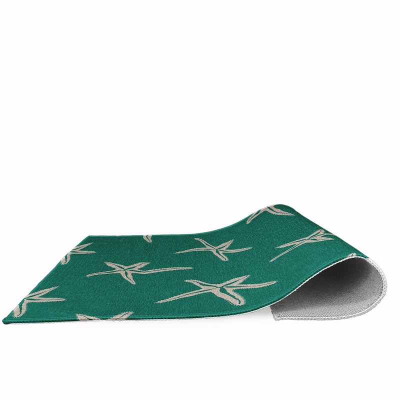 Starfish Beach Style Chenille Area Rug