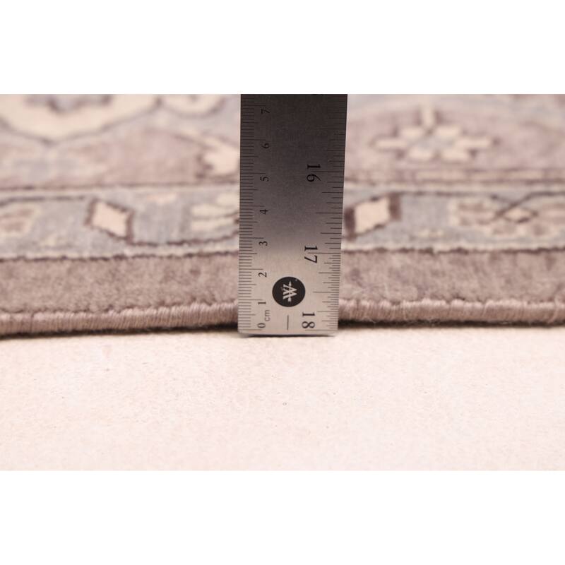 ECARPETGALLERY Hand-knotted Jules Sultane Grey, Taupe Wool Rug - 9'0 x 11'11