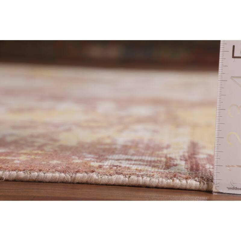 All-Over Contemporary Abstract Area Rug Hand-Knotted Wool Carpet - 9'0" X 12'0"