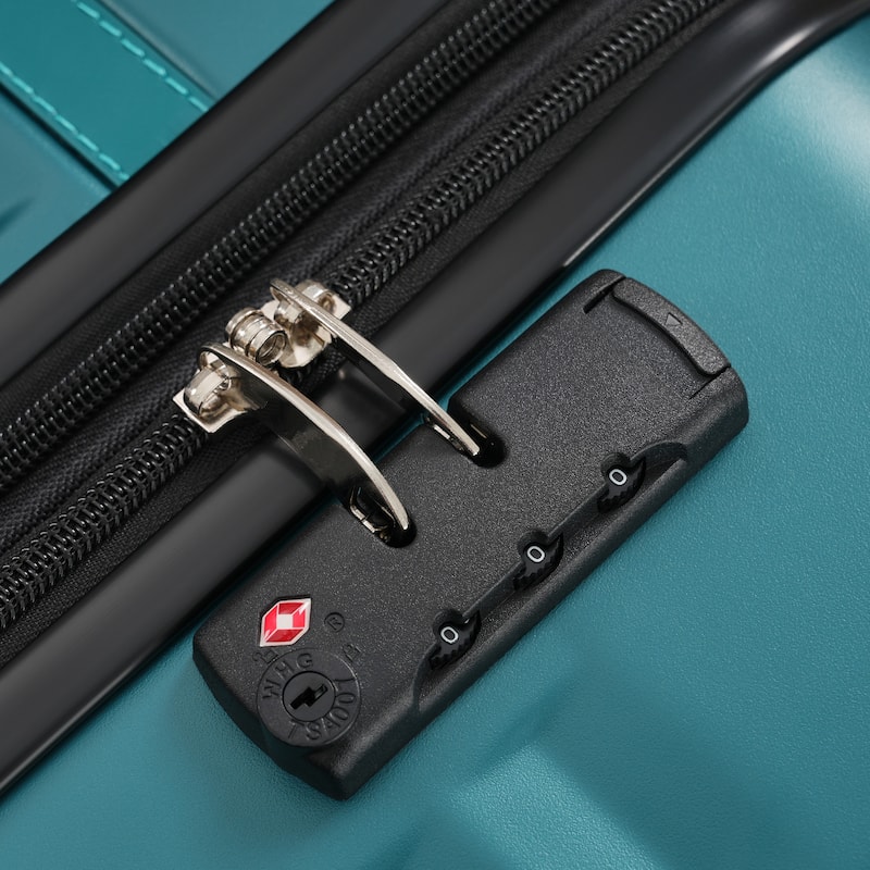 5 Piece Luggage Sets w/Spinner Wheels, Hardshell ABS Suitcase Set w/Tsa Lock, Lightweight Hardside Waterproof Travel Suitcases