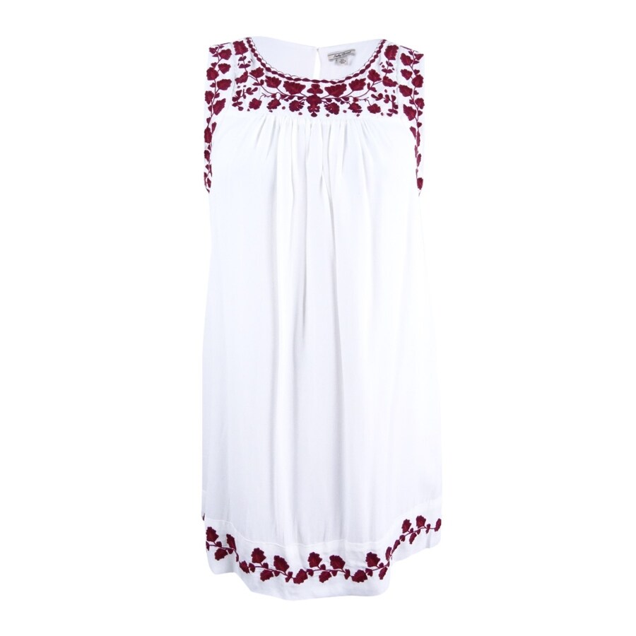 Shop Lucky Brand Women S Hannah Embroidered Shift Dress Xl Lucky