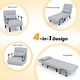 preview thumbnail 19 of 34, Costway Folding 5 Position Convertible Sleeper Bed Armchair Lounge w/