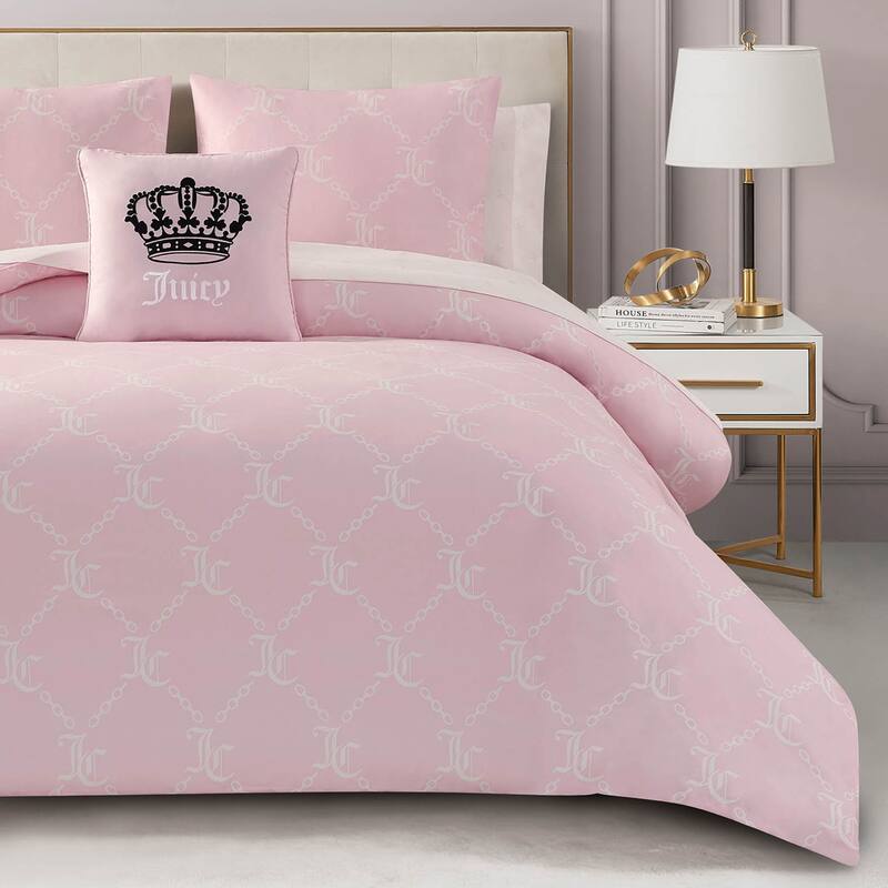 Juicy Couture Link Printed Bed-in-a-Bag Comforter Set