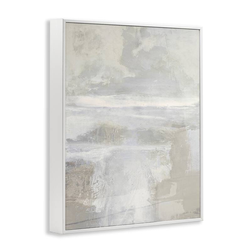 Stupell Muted Beige & Grey Framed Giclee Art Design By Rachel Springer
