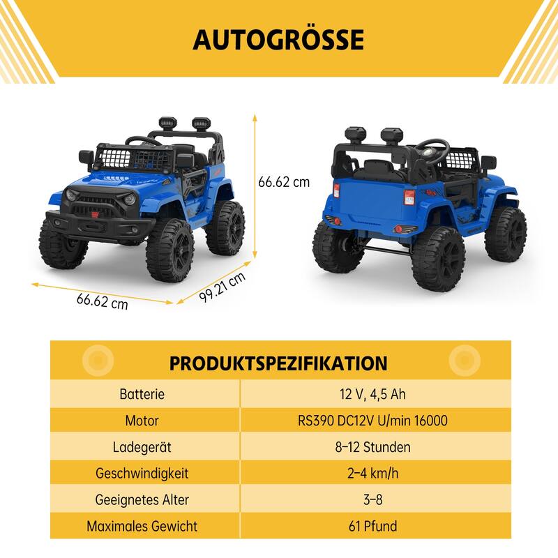 Ride on Truck Car 12V Kids Electric Vehicles