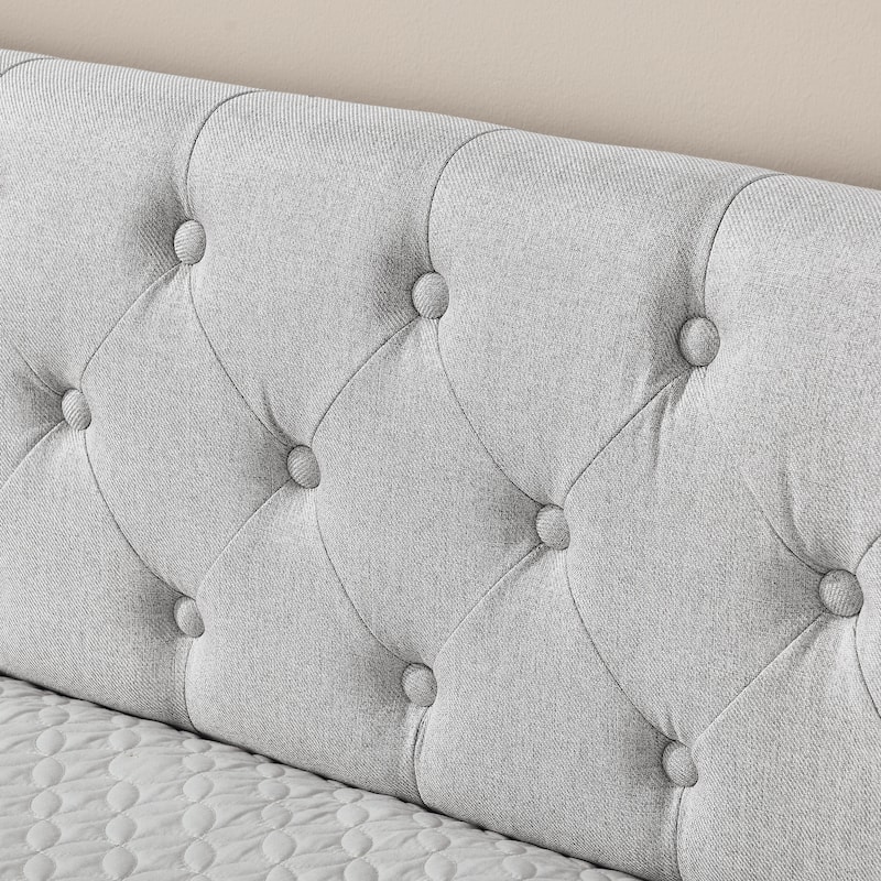 Upholstery Daybed with Trundle Bed and Two Storage Drawers