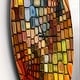 preview thumbnail 3 of 8, Designart 'Dreaming of Stained Glass' Large Modern Wall CLock