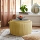 preview thumbnail 30 of 55, 30" W Round Velvet Upholstered Storage Ottoman with Flip Top Tray