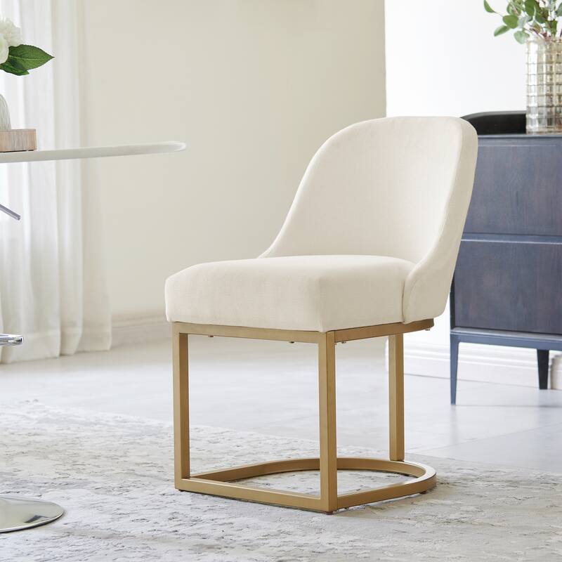 Leick Home Barrelback Dining Chair with Metal Base Set of 2